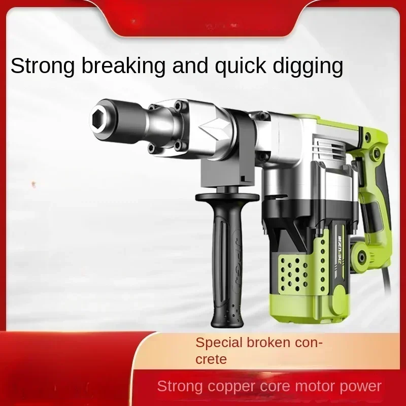 220V Powerful Concrete Industrial Electric Jackhammer for Grooving and Demolition