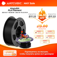 ANYCUBIC 3D Printer PLA Multicolor Filament 1.75mm 1kg/Roll Plastic Rubber Consumables Material For FDM 3D Printer Kobra