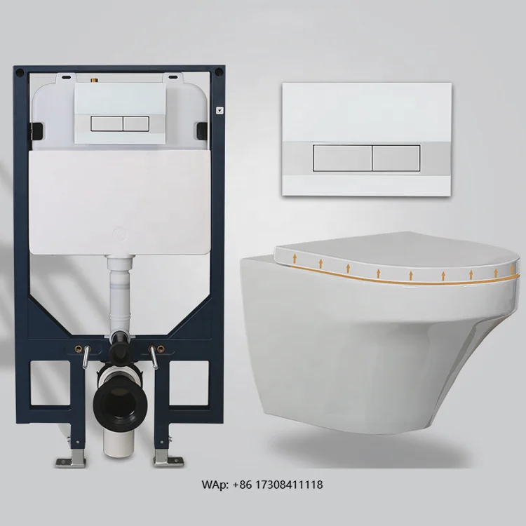 New Coming High End New vortex 4.5 L Wall-hung Toilet Wall Toilet Set Hanging Toilet Complete Set