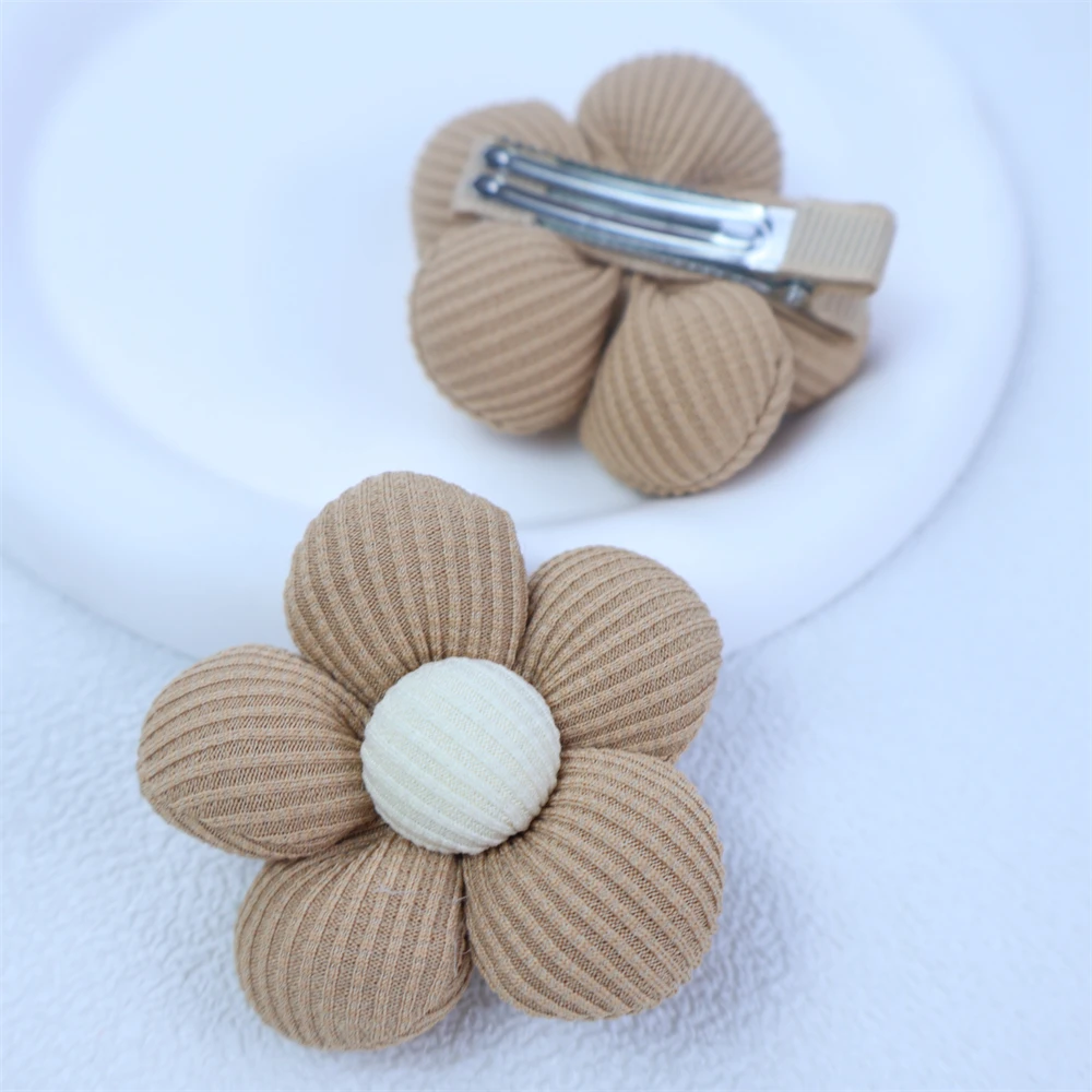 Flower Girl Hairpins Cute Floral Hair Clips Children Kids Hair Pins Barrettes Fashion Headwear Baby Hair Accessories For Girls