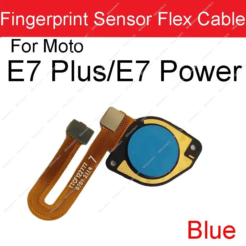 Touch ID FingerPrint Sensor Flex Cable Ribbon For Motorola Moto E6 Play E6 Plus E6s 2020 E7 Plus Power E 2020 Menu Button Ribbon