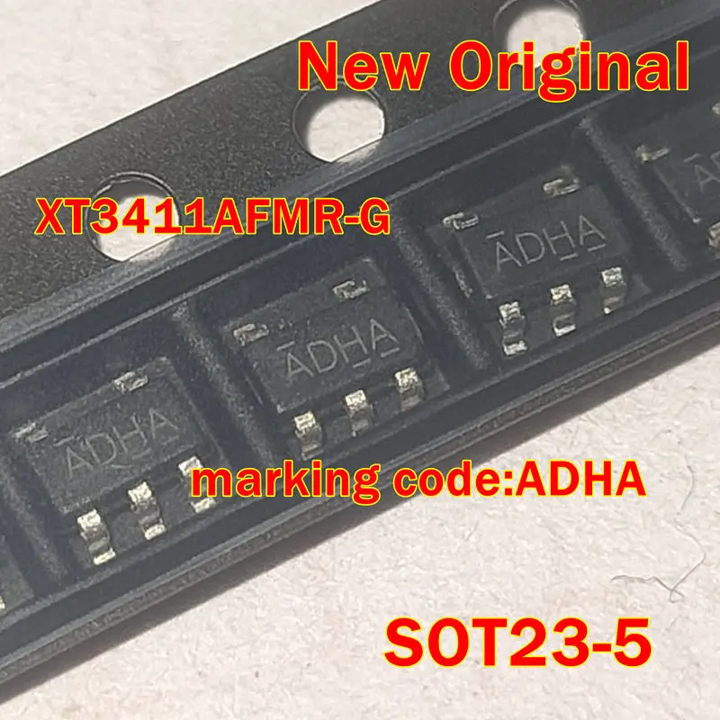 

5pcs to 100pcs XT3411AFMR-G SOT23-5 New Original marking code:ADHA PWM/PFM control DC-DC step-down converter