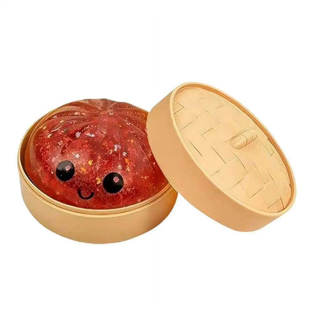 Glitter Dumpling Squishy Speelgoed Angstverlichting Spanning Herbruikbaar Materiaal Uniek Zintuiglijk Speelgoed Realistische Dumplings Decompressie Speelgoed