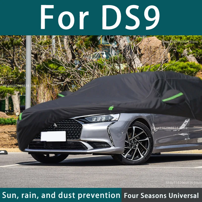 Voor Ds9 210T Full Car Covers Buitenshuis Zon Uv Bescherming Stof Regen Sneeuw Beschermende Anti-Hail Auto Cover Zwart Auto Cover