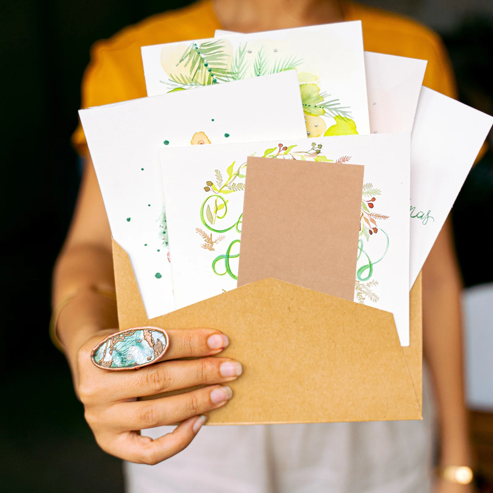 100개 빈 엽서 DIY 핸드페인팅 카드 양면 빈 학생 낙서 카드 학생용 액세서리