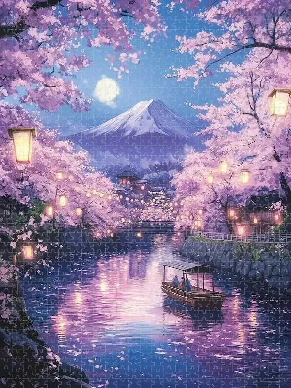 

500pcs/1000pcs Adult Jigsaw Puzzle Mountain Landscape Tree Large Puzzle，Family Fun，DIY Home Decor, Designed for Birthdays,