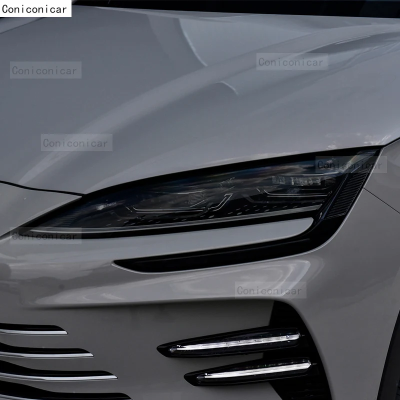 For BYD SONG Plus Champion Version DM-i EV 2023 Car Exterior Headlight Anti-scratch TPU Protective film Anti-scratch Repair - Image 6