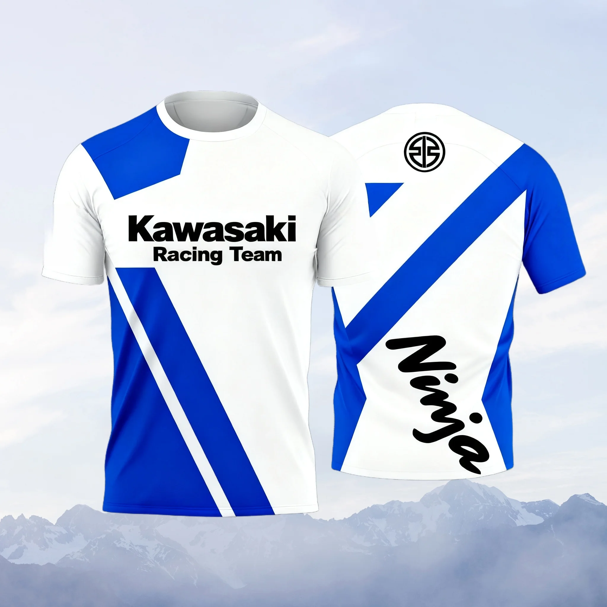 

Kawasaki Racing Team 3D футболка Off-road Racing Suit Outdoor Equipe Unisex Summer Rider мотоциклетная футболка модный крутой подарок
