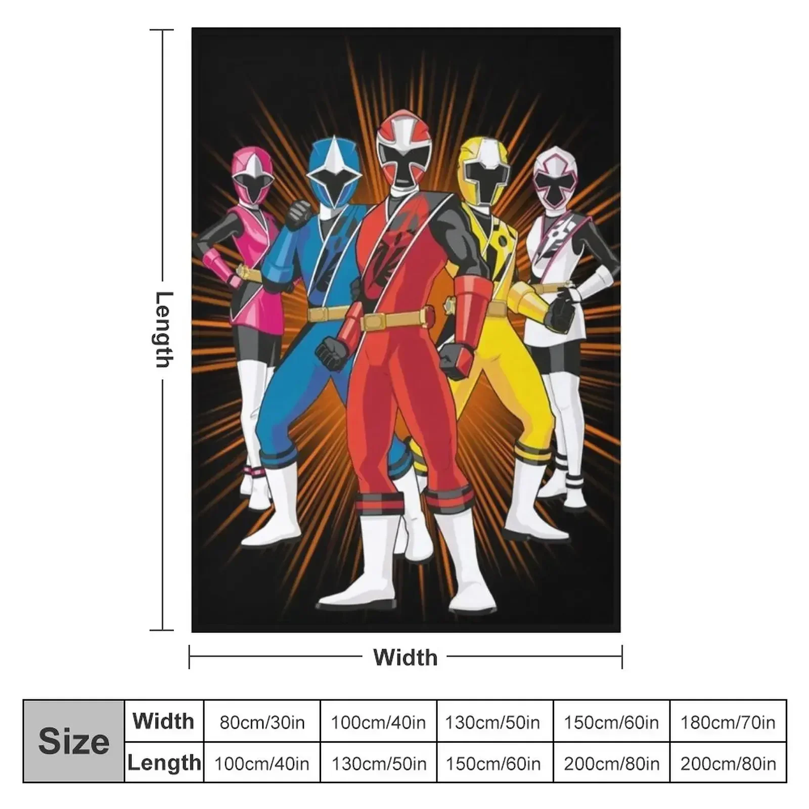 Ninja Ranger Throw Blanket