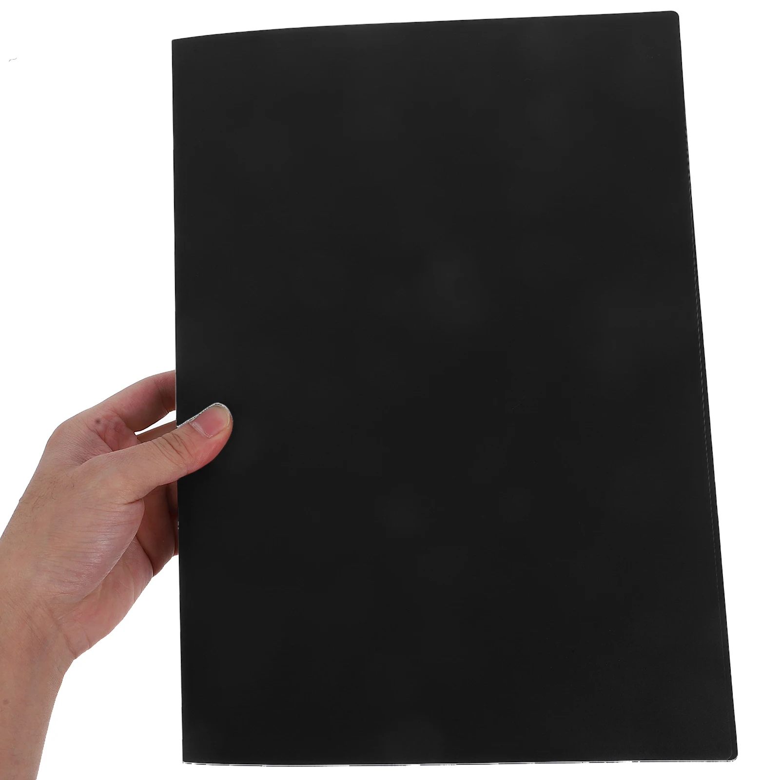

2 Pcs A4 Black Insert Folder PP Waterproof Sheet Music Binder Matte Finish Portable Document ganizer Pages Folders Choir