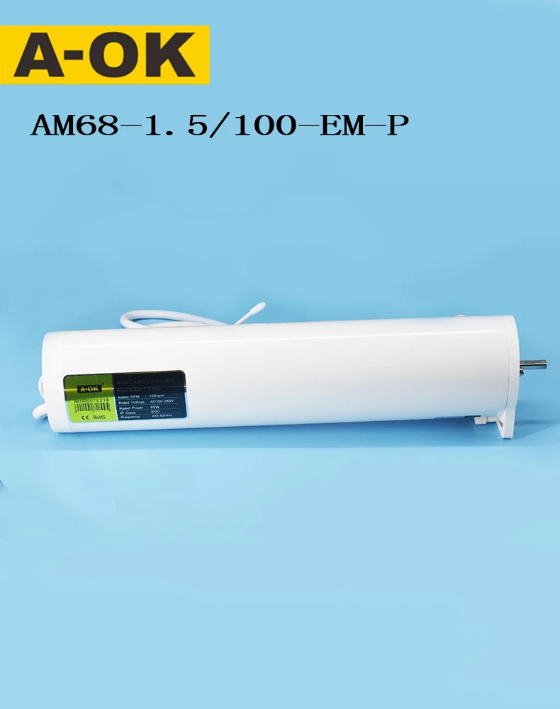 AM68-1.5 A-OK/par EM-P Spécifications multiples des rideaux électriques encastrés avec moteurs à haute puissance et à couple élevé