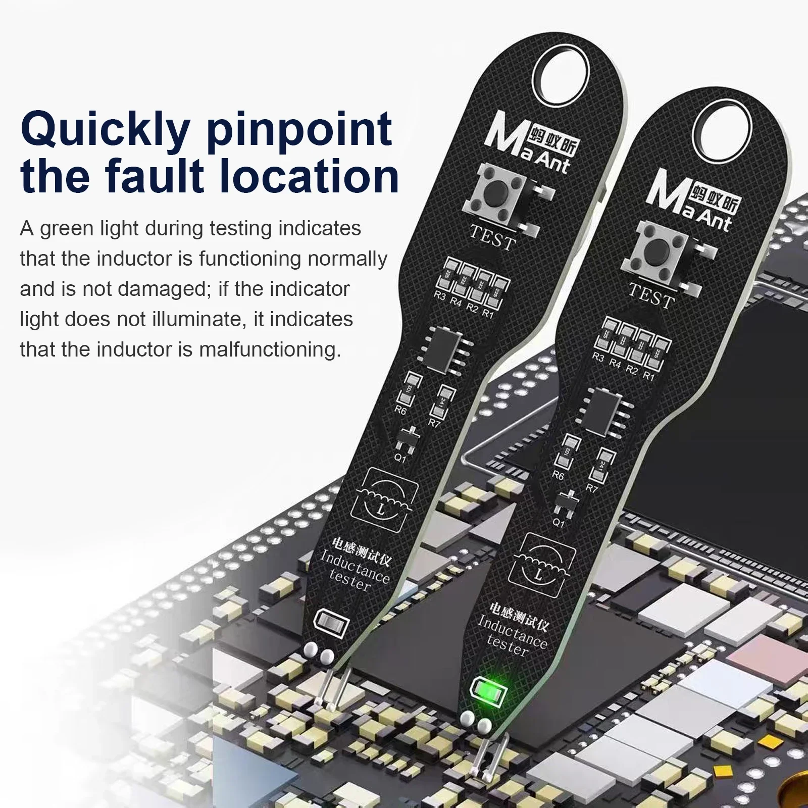 Probador de inductancia, instrumento de inducción electromagnética de alta precisión, Detector de inductores, reparación de placa base de teléfono móvil