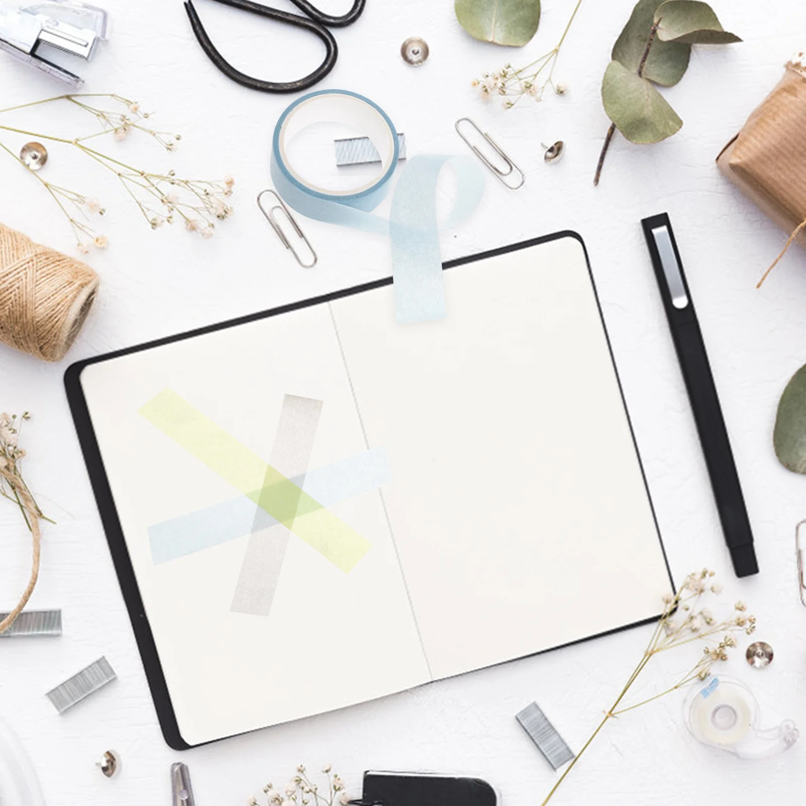 

24Pcs Macaron Washi Tape Set Decorative Adhesive Paper Tapes for Journal Scrapbooking Planner DIY Craft Colorful Thin Masking