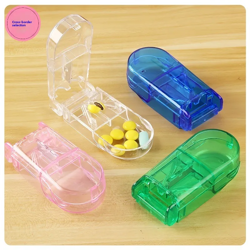 

Transparent medicine cutting box, medicine breaking device, medicine cutting device Pill box