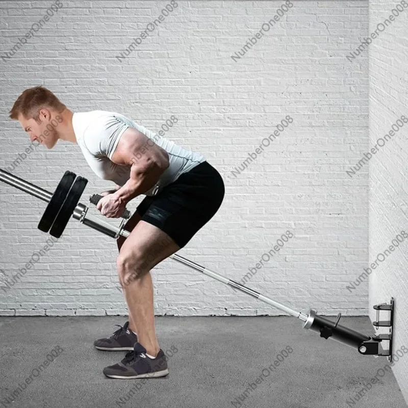Wall Mount Landmine Attachment T Bar Row Handle Barbell Landmine for Olympic Bar, Rack Storage, Home Gym Strength Training