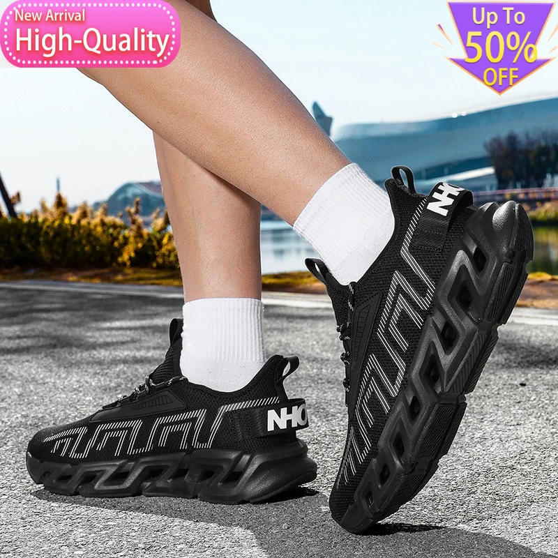 2026 New Spring Low Cut Mens Sports Shoes Shock-absorbing Lightweight Comfortable Running Shoes Commuting Trend Walking Shoes