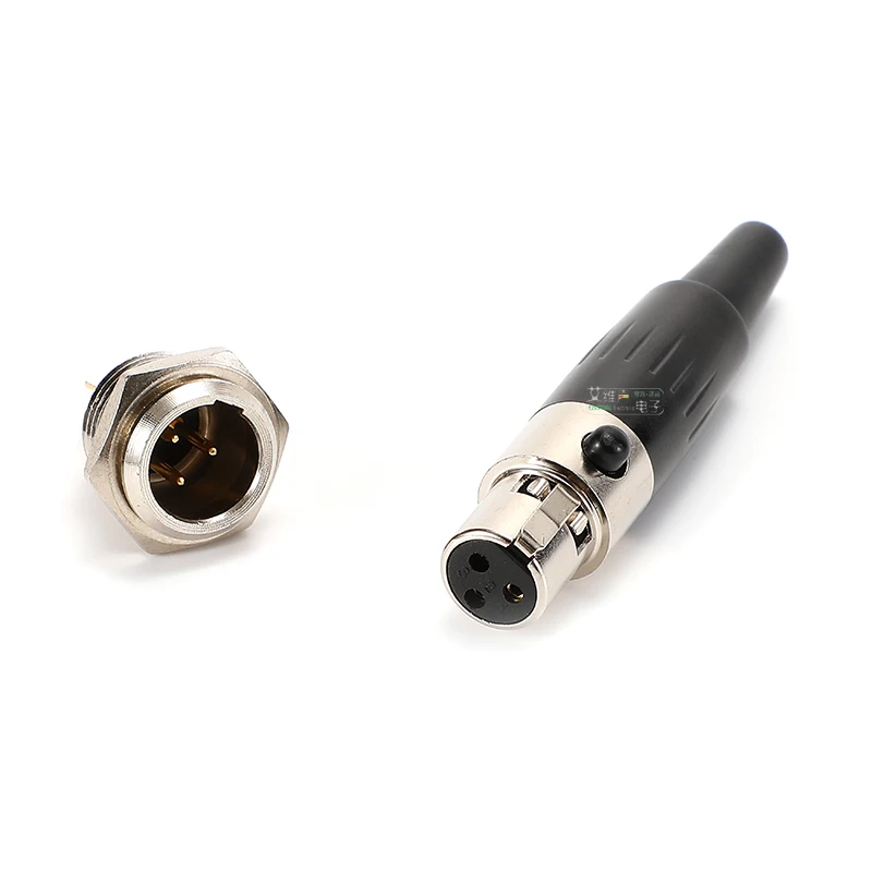 

AVSSZ Mini 3 /4 Pin XLR Plug ConnectorSpeaker Professional Audio Microphone Line Plug Mini Balanced XLR Male Female Socket