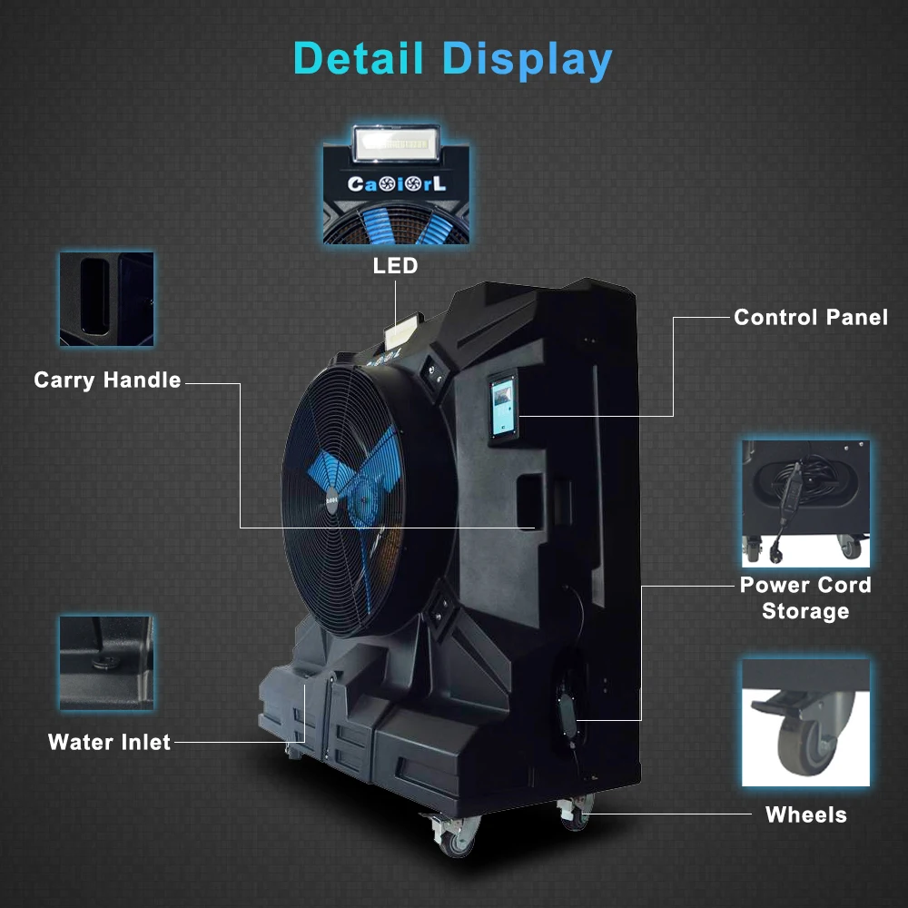 

Portable Workshop Air Conditioner 36" GFCI Evaporative Air Cooler