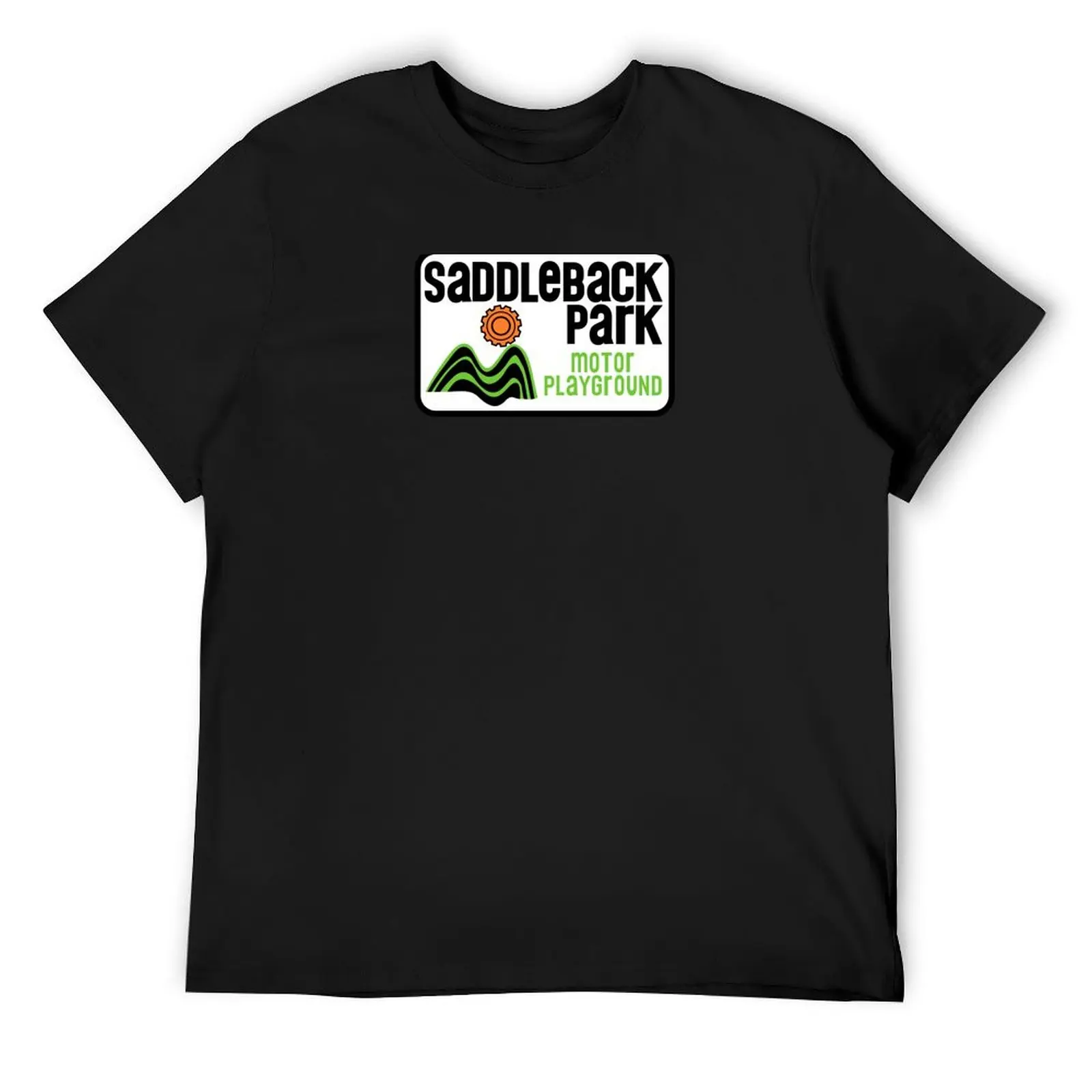 

Saddleback Park Motor Playground Logo (Color) T-Shirt anime tshirt funny meme t-shirts blue archive t shirts for men