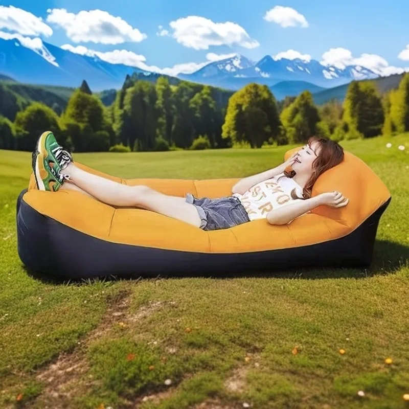 

Outdoor Camping Inflatable Sofa Air Portable Sofa Music Festival Essential Lazy Inflatable Sofa Can Lie Down and Sleep Camping 2