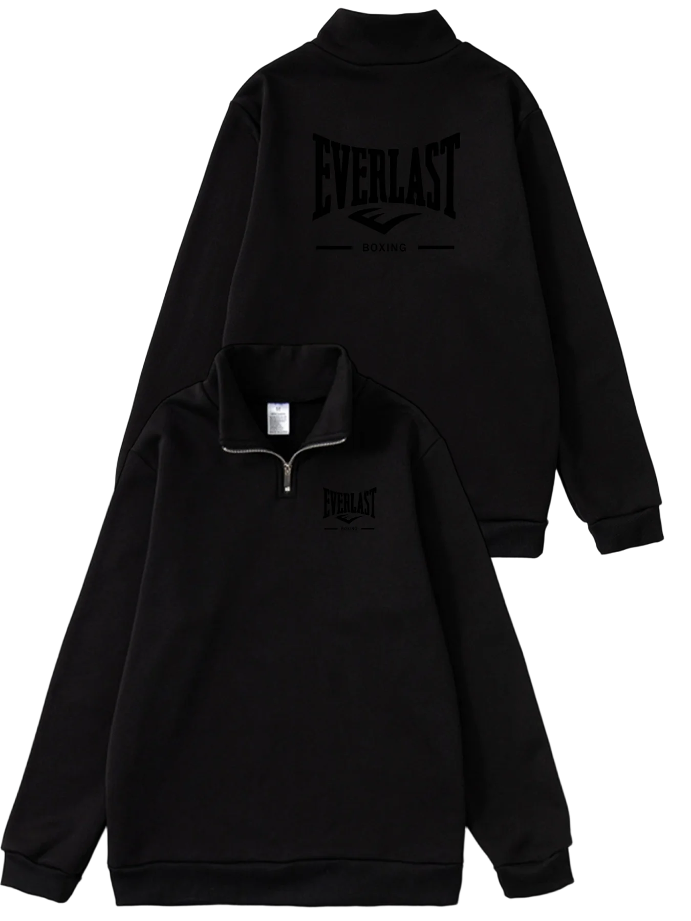 ملابس رياضية خارجية غير رسمية للرجال من EVERLAST BOXING للربيع والخريف بياقة واقفة وأكمام طويلة بنصف سحاب ملابس رياضية عصرية للشارع #2