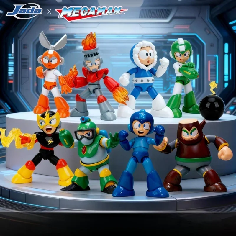 

Новые горячие игрушки Jada Mega Man Ice Fire Cut Elec Man Hyper Фигурка Коллекционная игрушка в подарок на складе Подарки для отдыха Игрушки