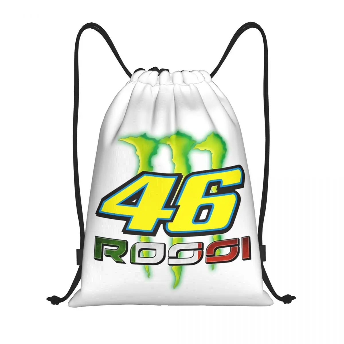 Rossi-mochila con cordón para hombre y mujer, saco de compras plegable, para gimnasio y Deporte