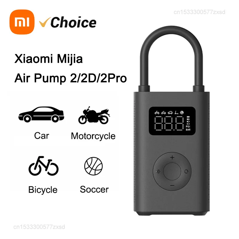 XIAOMI MIJIA Air Pump 2/2D/2Pro Portable Electric Air Compressor Inflatable Treasure 150psi High Pressure Motorcycle Car Soccer