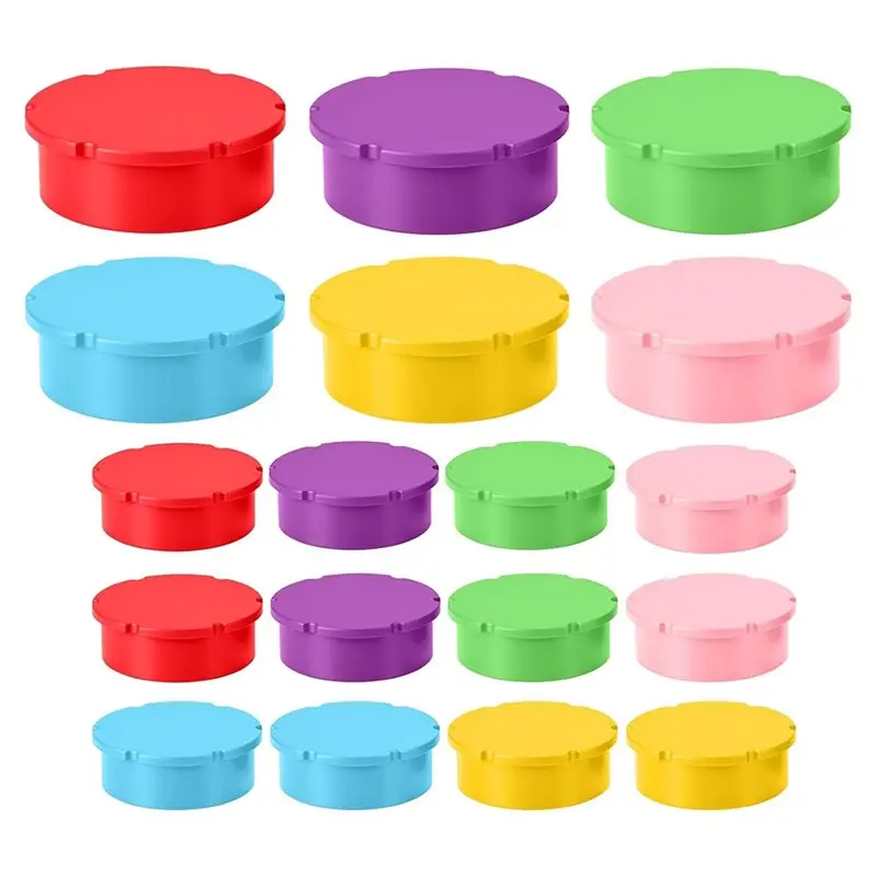 ABWZ-Vial Caps(18Pcs) For 3Ml& 5- 100Ml Bottles, Multi-Color Silicone Covers For Secure Storage