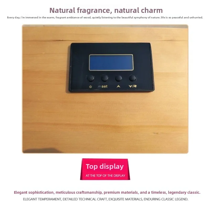 Nano household half body massage solid wood graphene dry steam sauna push-pull foot therapy bucket sweat steam room