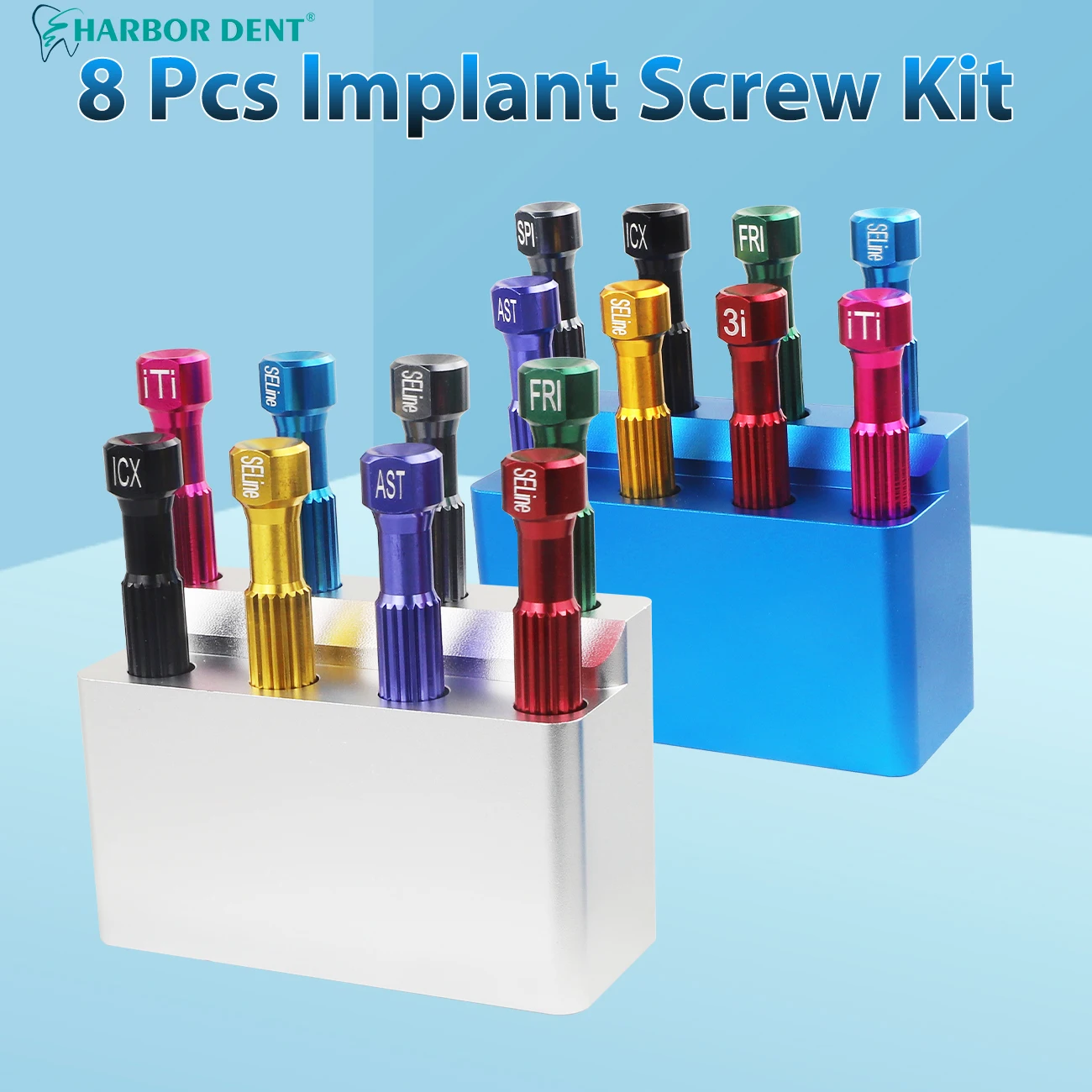

8pcs/Set Dental Implant Screw Driver Screwdrivers Laboratory Instrument Dentistry Tools Stainless Steel Can Disinfected