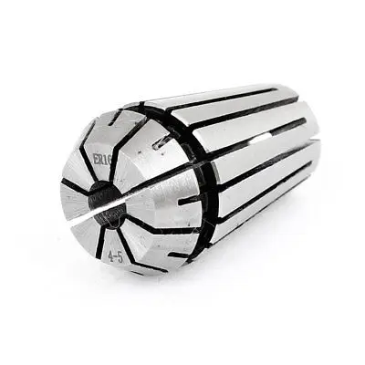 Machinery Stainless Steel 5-4mm ER16 Spring Collet Chuck Silver Tone