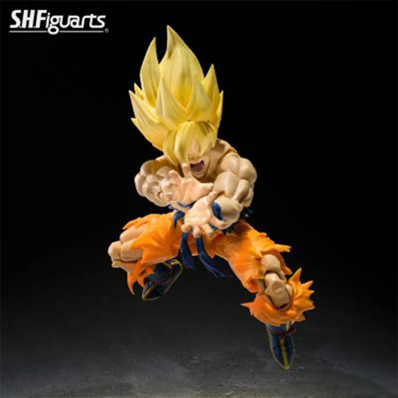 【100% original】BANDAI Dragon Ball Z Son Goku SSJ La mejor selección S.H.Figuarts - Legendary Super Saiyan Garage Kit Regalos Juguetes