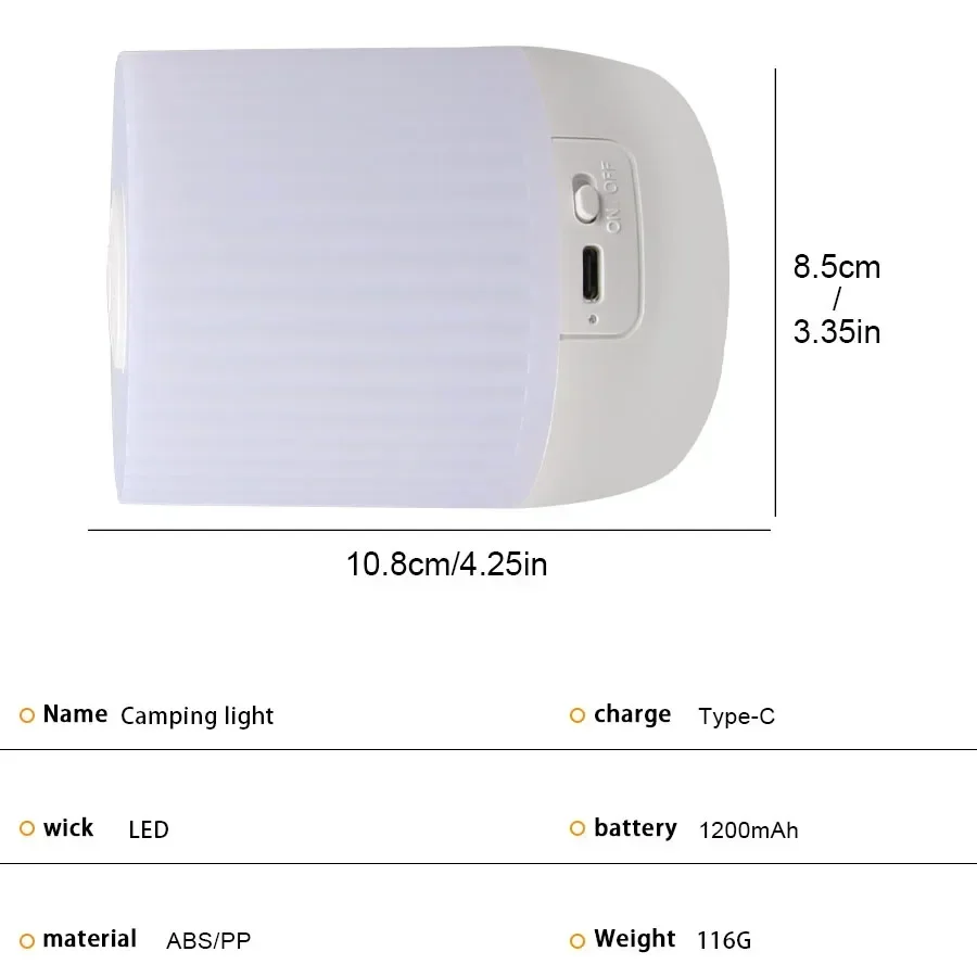 Lampada da comodino Lampada da tavolo ricaricabile con dimmerazione tattile Luce notturna a LED per camera da letto Dormitorio Studente universitario Lampada da lettura per libri per bambini