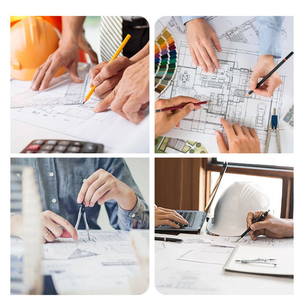 Divisor de escala de plástico multifuncional de 10 polegadas com pinça ajustável para medições precisas de arte e design