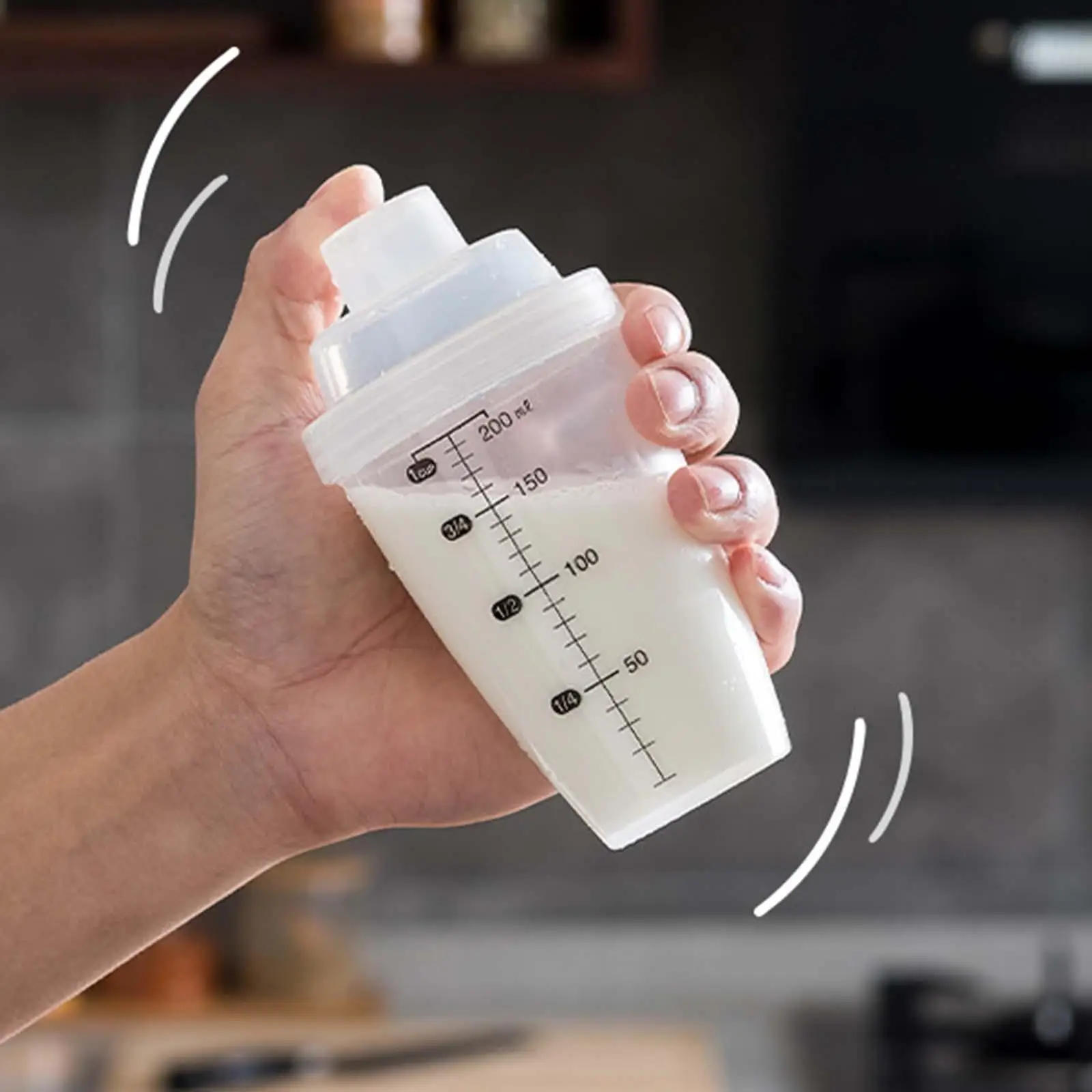 Protein Shaking Blender Shaker Bottle Water Cup With Scale Mix Protein Powders Cocktail Shaker Beverage