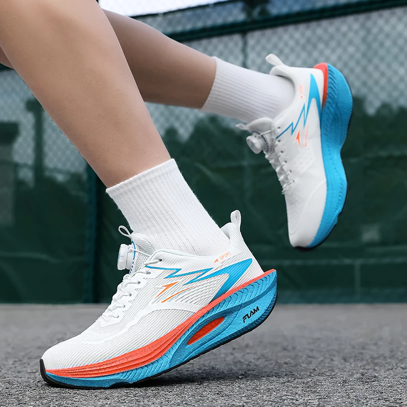 

2026 New Model Women's Running Shoes, Men's Jogging Shoes, Stylish Breathable Mesh Casual Sports Shoes, Youth Student Training Shoes, Popcorn Ultra-Light Carbon Plate Fashionable Versatile Sports Shoes