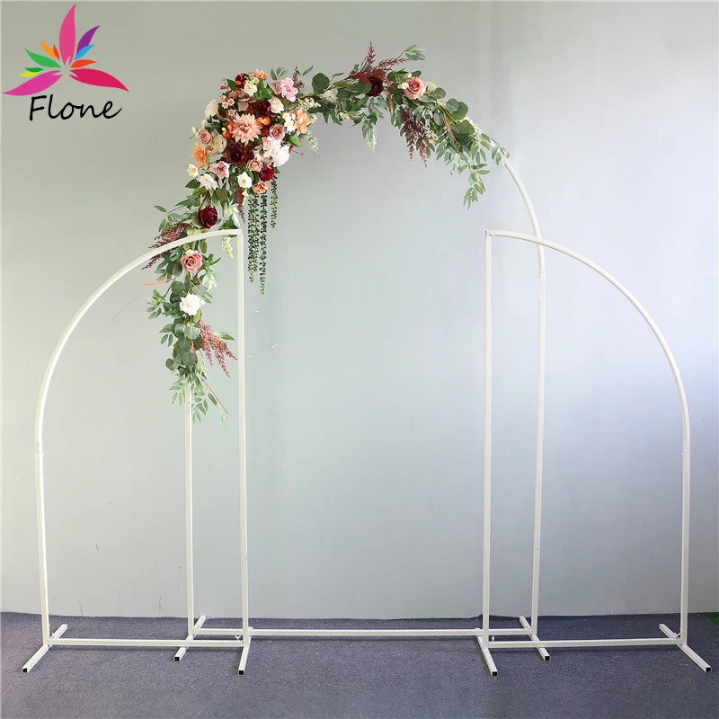 

2.2M Wedding Background Decoration metal Arch stand 3pcs/set Artificial Flowers Backdrop Decor Frame for Party Marriage Decor