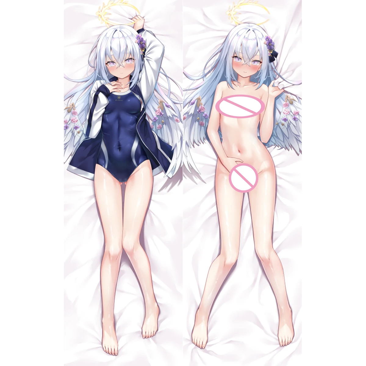 

Anime Blue Archive Shirasu Azusa Cosplay Full-Body Hugging Body Pillow Case 2-Side Long Hug Cover Holiday Otaku Gifts