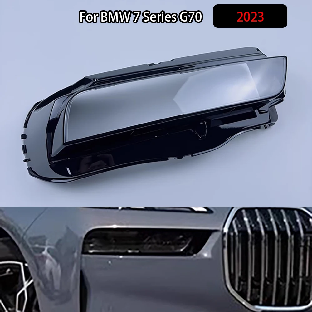 

For BMW 7 Series G70 2023 Headlight Cover Headlamp Shell Headhights Lens Lampshade Transparent Plexiglass