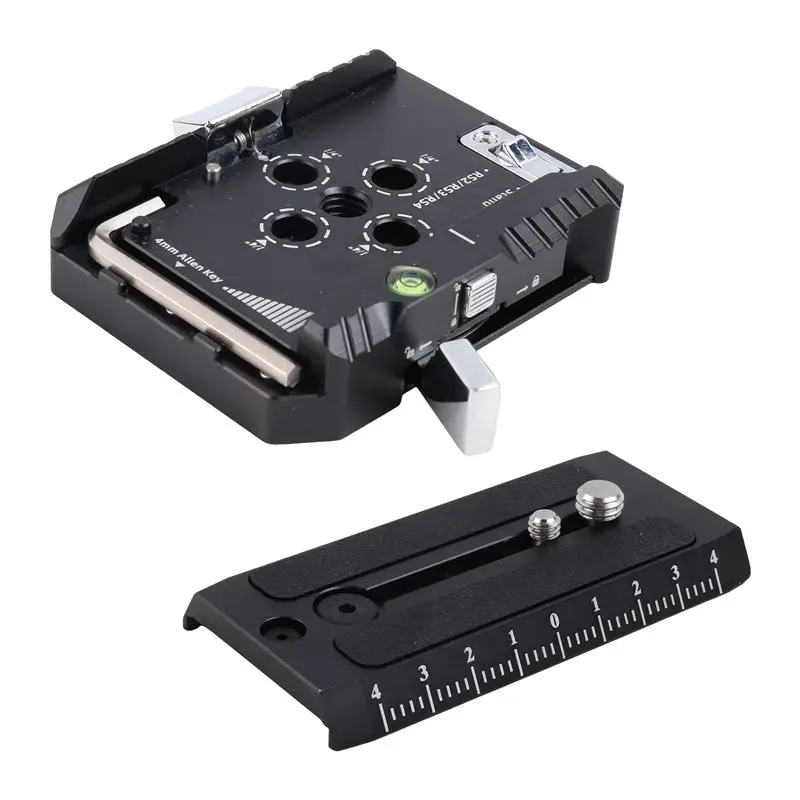 ABZW QR Plate Q50 100Mm Quick Release Plate Kit Universal Camera Mount For Manfrotto 501/502 For DJI Gimbals