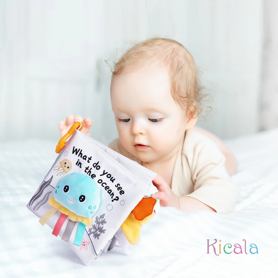 Baby Toys 0-12M Cloth Book Early Life Skills Learning Bath Potty Brush Teeth Cognitive Quiet Book Montessori Interactive Books