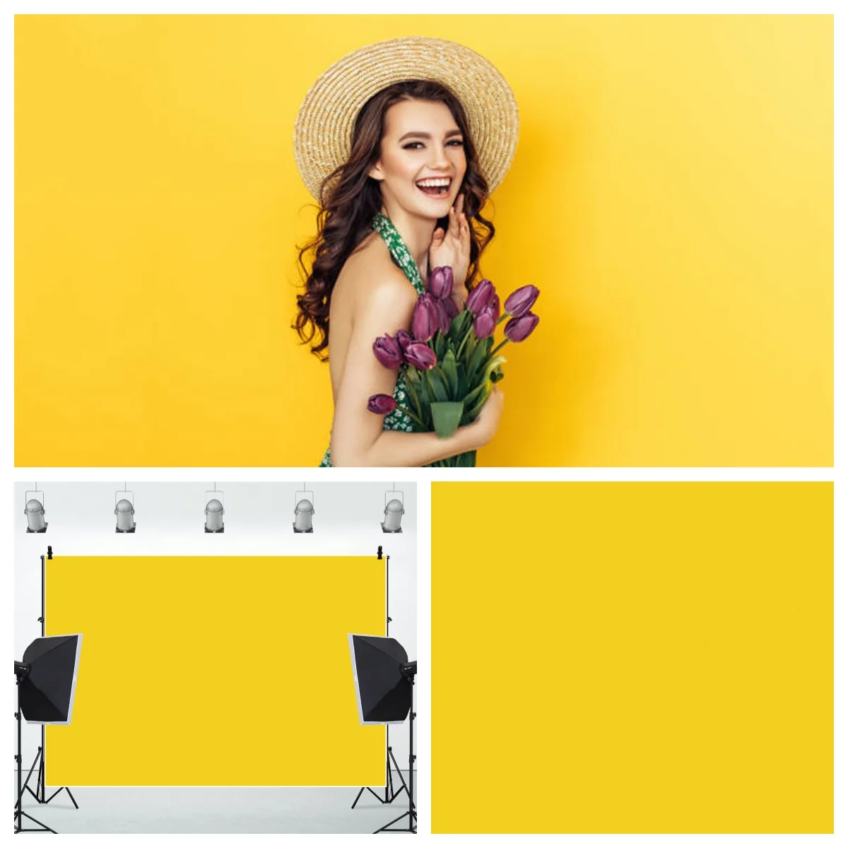 Solid Color Portrait Backdrop for Photography Vinyl Polyester Wallpaper Pure Colour Kids Adults Portrait Background Photo Props