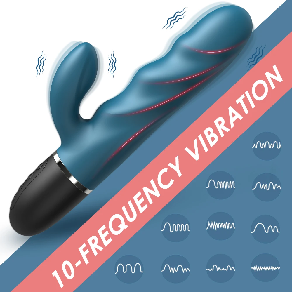 24cm Big Dildo Powerful Rabbit Vibrator Vaginal G-Spot Massager Adult Sex Toys for Couple Clitoris Stimulator Sex Vibrating Toy