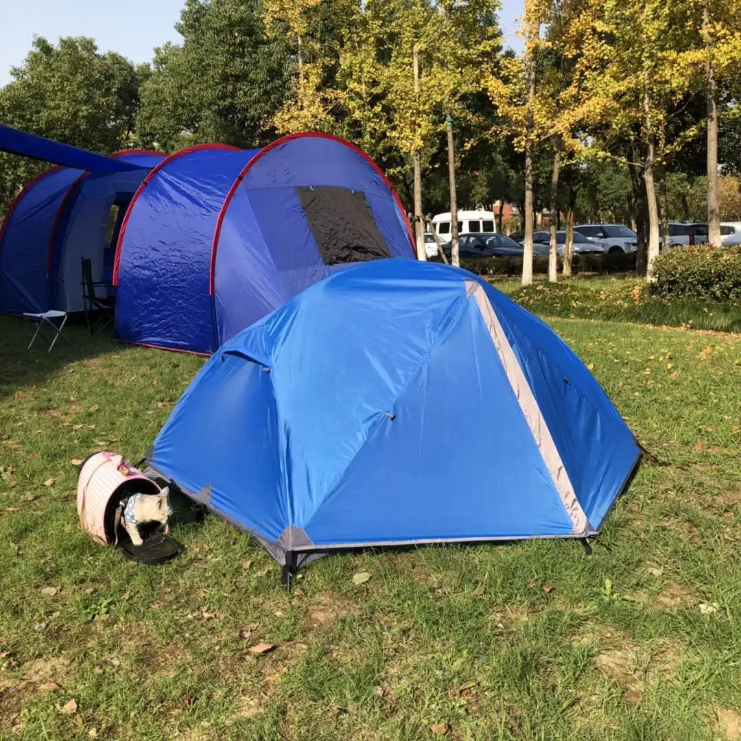 Tienda de senderismo ultraligera con huella, doble capa, tienda de campaña impermeable, tienda de campaña MSR Hubba NX, 2 personas, color azul