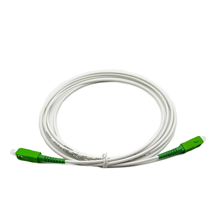 SC/APC-SC/APC Simplex Singlemode 3.0mm PVC and LSZH Fiber Optical Patchcord With G652D G657A1 G657A2 Fiber - view 2