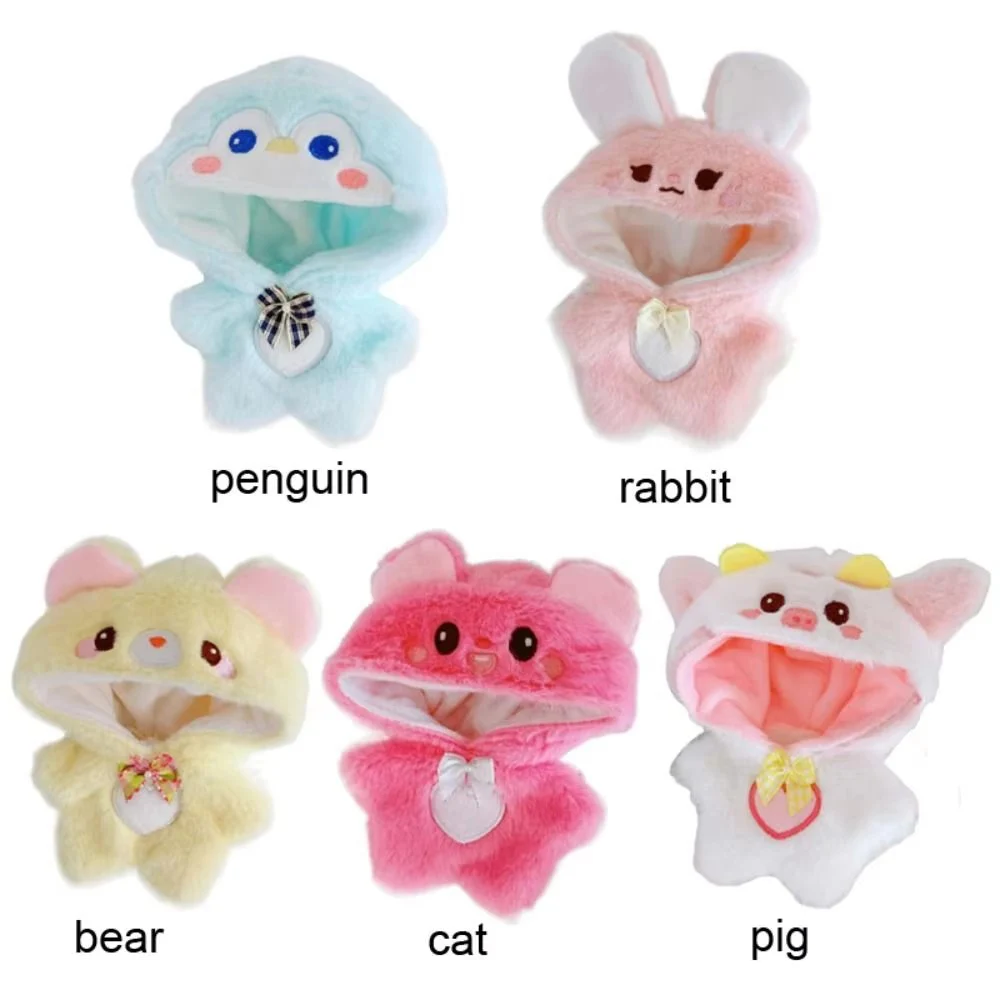 

Doll Clothes for 17cm Labubu Dolls Cute Mini Plush Doll's Outfit Accessories Jumpsuit Hoodie Crawling Clothes DIY Gift