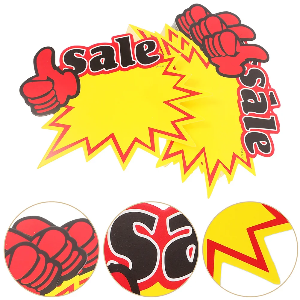 

200Pcs Pricing Labels for Retail Store Supermarket Sale Signs Blank Paper Tags Easy Apply Price Display Labels