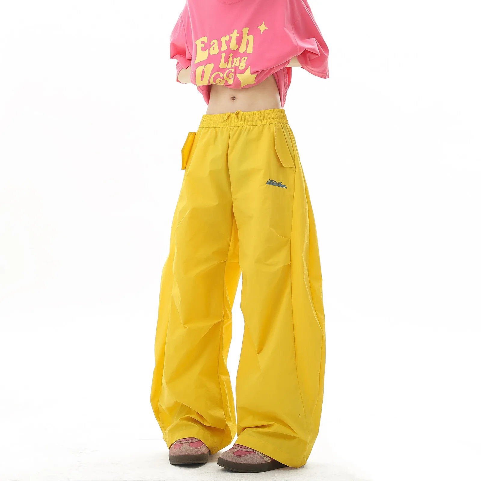 

Spring And Summer Dance Pants Men's And Women's Outdoor Charging Hip-hop Casual Pants Paratrooper Pants Waterproof Sweatpants