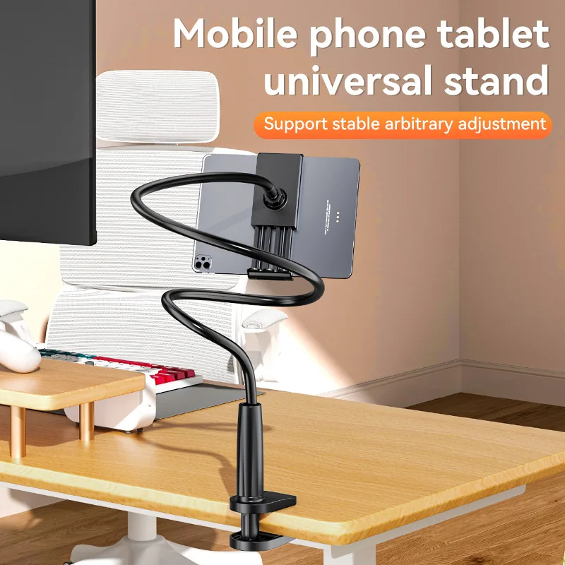 

Bedside Table Tablet Stand Adjustable Long Arm Clamp Tablet Lazy Stand Suitable for IPad Samsung Xiaomi 4-11 Inches